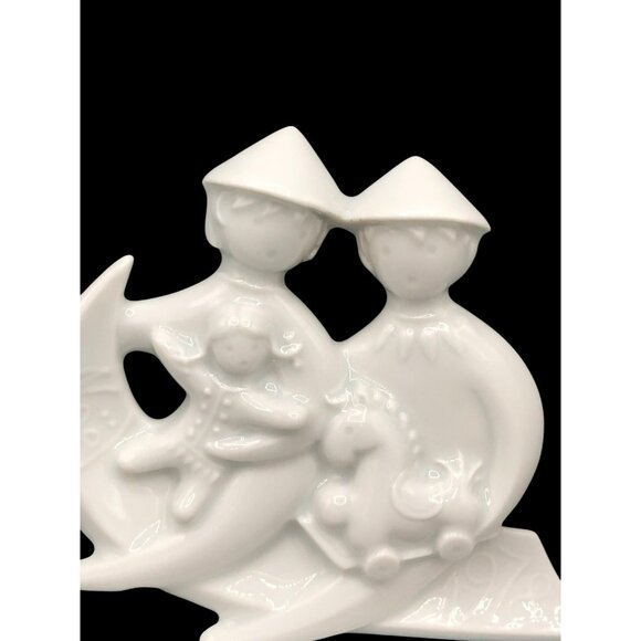 Haviland Limoges Sledding Angels 1978 Christmas Ornament Jean Jacques Prolongeau - Picture 4 of 10